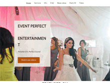 Tablet Screenshot of eventperfectentertainment.com